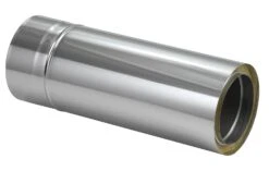 Schornsteinrohr Edelstahl 1080 Mm Doppelwandig Kürzbar Wandfutter - Eka Complex D 50 -Brunner Verkäufe 4763 2