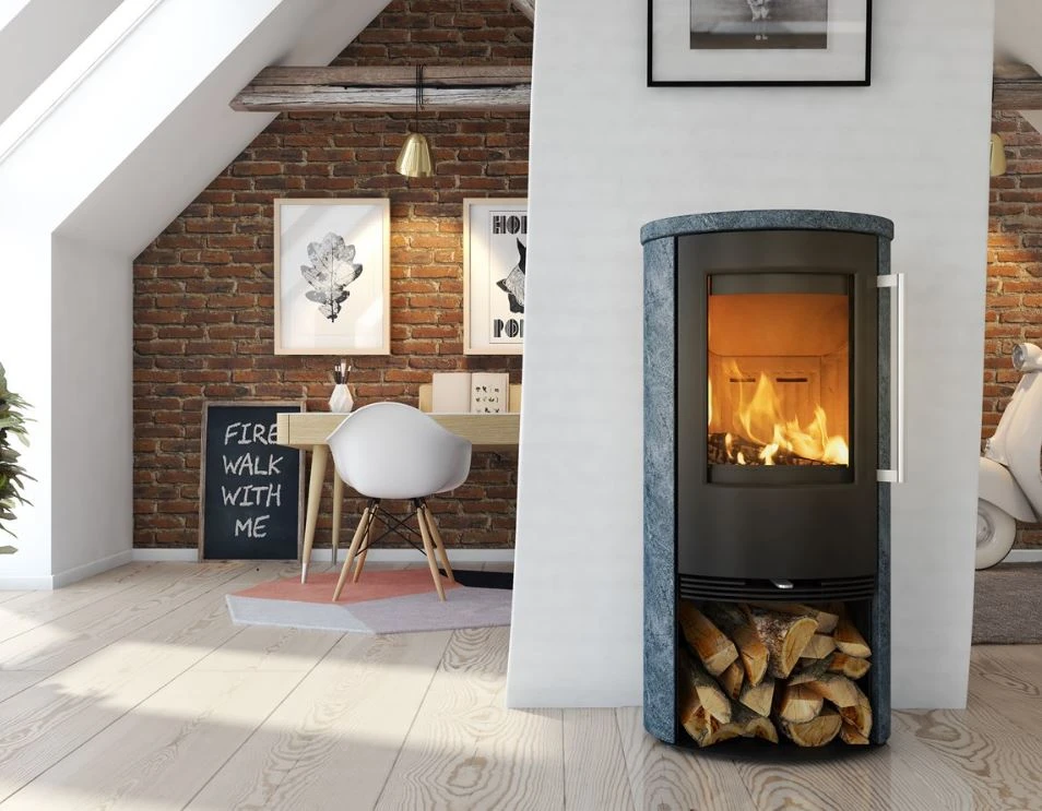 Kaminofen TermaTech TT21RS Speckstein Matt, 5 KW 5 Kaminofen TermaTech TT21RS Speckstein Matt, 5 KW – Bild 3