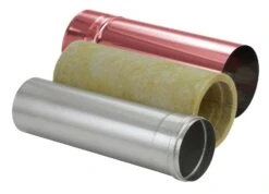 Schornsteinrohr Kürzbar 540 Mm Doppelwandig Verkupfert - Eka Complex D 50 -Brunner Verkäufe 4947 1