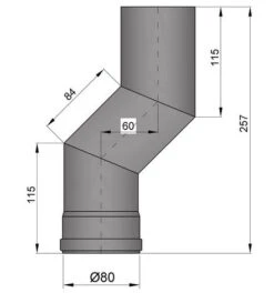 Versatzbogen Pelletrohr Stahl 60 Mm Ø 80 Mm Schwarz -Brunner Verkäufe 4bf313d5d2ceac6a64189b55d92c5e35