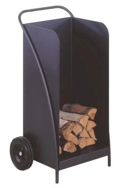 Kaminholzwagen Stahl Heibi, Schwarz