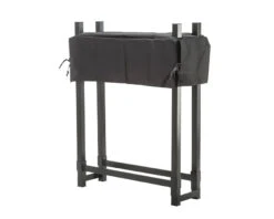 Wetterschutz Kaminholzregal RACK 1M, Schwarz
