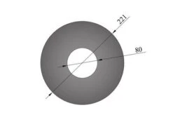 Wandrosette Pellet-Ofenrohr Randbreite 70 Mm Schwarz 12 Wandrosette Pellet-Ofenrohr Randbreite 70 Mm Schwarz -Brunner Verkäufe 6757 1