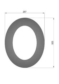 Wandrosette Rauchrohr Stahl 45° Oval Ø 150 Mm Schwarz -Brunner Verkäufe 6772 1
