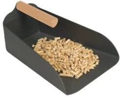 Pelletschaufel Stahl 17 X 23 Cm, Anthrazit