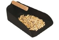 Pelletschaufel Stahl 17 X 23 Cm, Schwarz