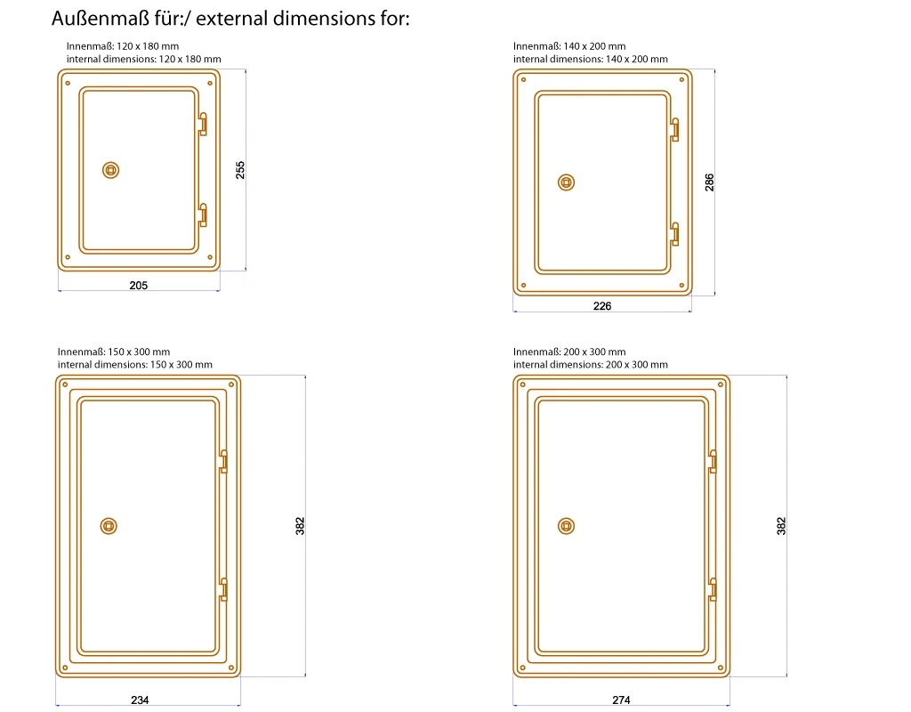 EKA Rußschutztür Edelstahl V4A 5 EKA Rußschutztür Edelstahl V4A – Bild 3