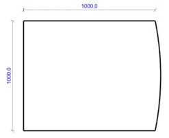 Kamin Bodenplatte, 6 Mm ESG-Klarglas, Segmentbogen 1000 X 1000 Mm -Brunner Verkäufe 76508d67a4b0fd7bfc4f98cae9939e26