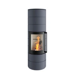 Kaminofen Spartherm AMBIENTE A4 H2O, 8 KW -Brunner Verkäufe ambiente a4 h2o graublau feuer