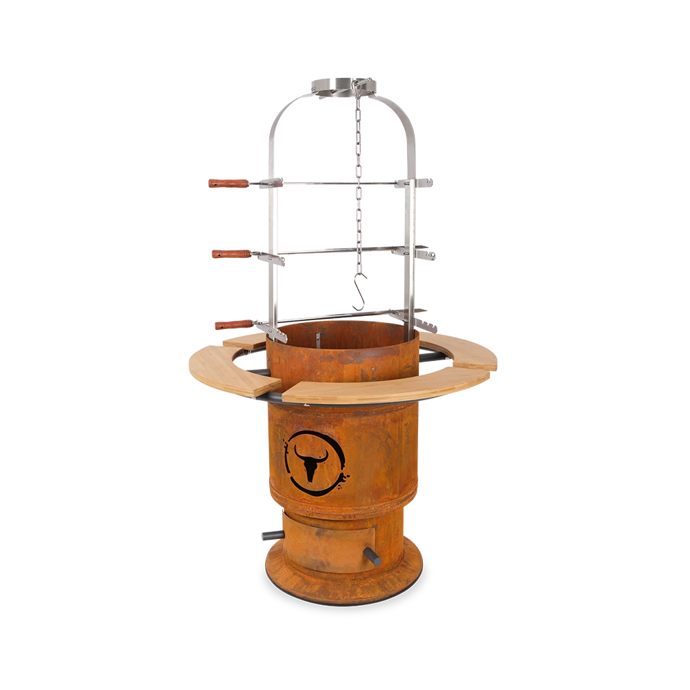 MOESTA-BBQ Bandit FirePlace Set Inkl. Ablagebrett Bambus Und Asado Grill 4 MOESTA-BBQ Bandit FirePlace Set Inkl. Ablagebrett Bambus Und Asado Grill – Bild 2