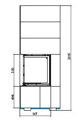 Kaminbausatz Brunner Systemkamin BSK 03 Eck Kamin Rechts Schiebetür, 12 KW 17 Kaminbausatz Brunner Systemkamin BSK 03 Eck Kamin Rechts Schiebetür, 12 KW – Bild 15