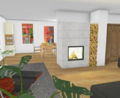 Kaminbausatz Brunner Systemkamin BSK 04 Stil Kamin Schiebetür, 10,5 KW -Brunner Verkäufe bsk04 01801d4