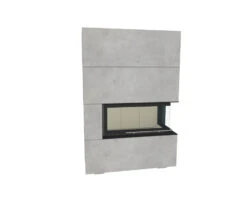 Kaminbausatz Brunner BSK 07 Architektur Kamin Eck Rechts Schiebetür Niedrig