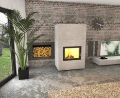 Kaminbausatz Brunner Systemkamin BSK 08 Kompakt Kamin Drehtür Warmluftaufsatz, 11 KW -Brunner Verkäufe bsk08 02fvmyzaiwuseks