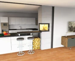 Kaminbausatz Brunner Systemkamin BSK 09 Eck Kamin Drehtür Aufsatzspeicher, 8 KW -Brunner Verkäufe bsk09 02jf2zzjf23mtoc