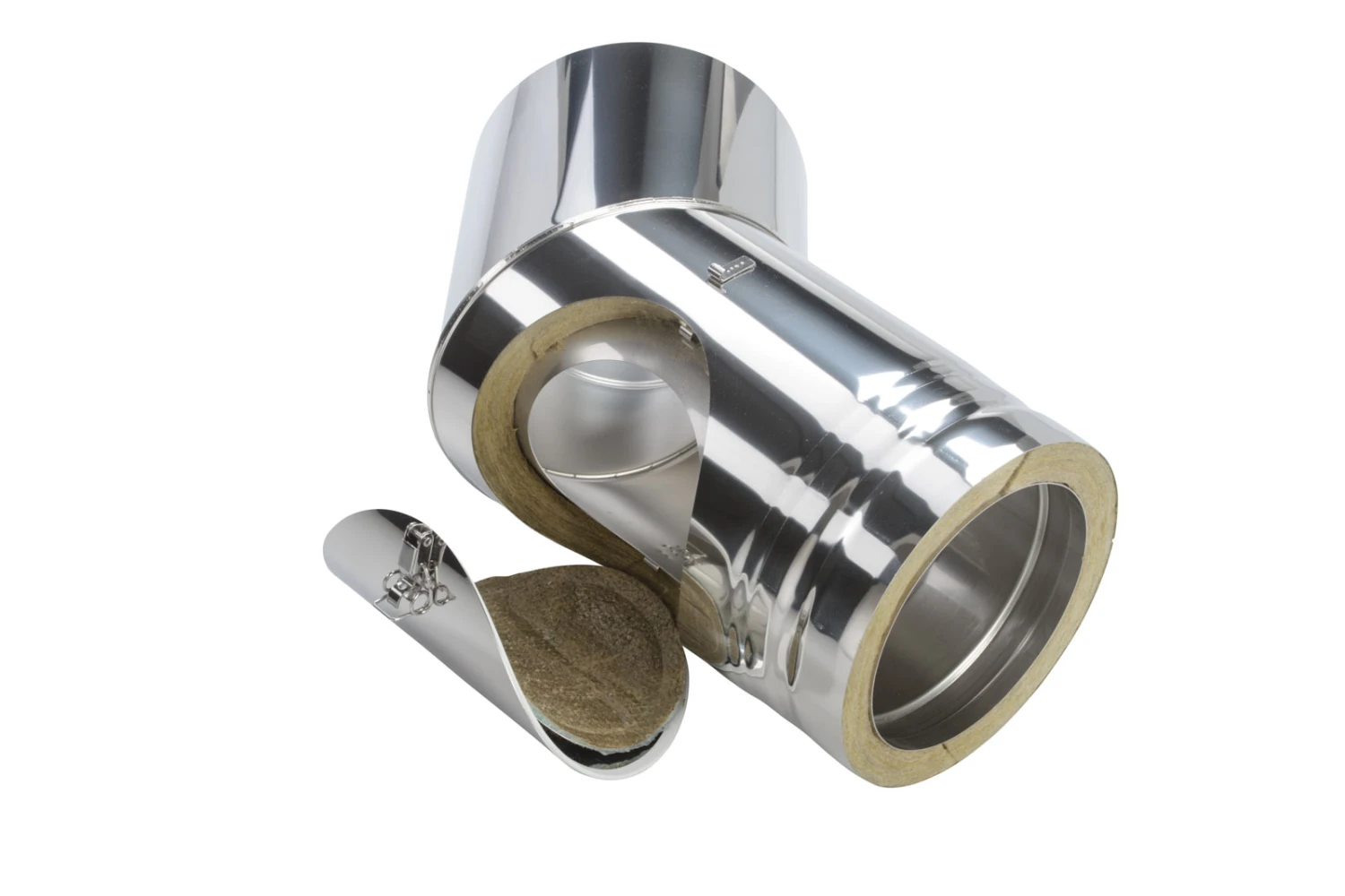 Schornstein Winkel 45° Mit Prüföffnung Doppelwandig - Eka Cosmos D 25 8 Schornstein Winkel 45° Mit Prüföffnung Doppelwandig - Eka Cosmos D 25 – Bild 6
