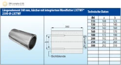 Schornsteinrohr Edelstahl 360 Mm Doppelwandig Kürzbar Wandfutter - Eka Complex D 50 -Brunner Verkäufe cdf16c38281c60e2976c6db42481cdd4