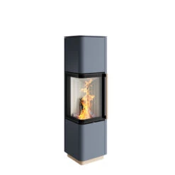 Kaminofen Spartherm CUBO L STYLE, 5,9 KW -Brunner Verkäufe cubo l style graublau feuer