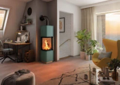 Kaminofen Spartherm CUBO L STYLE, 5,9 KW -Brunner Verkäufe cubo l style tuerkis