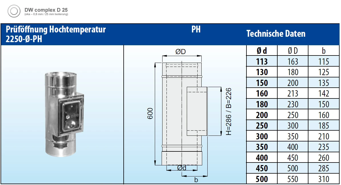 Edelstahlschornstein 15,2 M Doppelwandig - Eka Complex D 25 14 Edelstahlschornstein 15,2 M Doppelwandig - Eka Complex D 25 – Bild 12