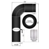Rauchrohr Set Stahl 90° 700 X 300 Mm Schwarz, Gezogen, Kurz -Brunner Verkäufe f7f01fdd0df5e2d76edd4f37121b23da
