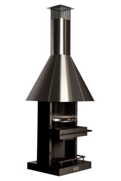 Grillkamin Edelstahl Firestar CUBE DESIGN -Brunner Verkäufe firestar cube schwarz diagonaljas 0331 1