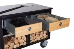 Der Merklinger Outdoor Modul "Eva" (2 Schubladen M. Ablage) -Brunner Verkäufe merklinger holzbackofen grill pizzaofen brotbackofen mobiler seitentisch granit schubladen ofen zubehoer2 schwarz jpg