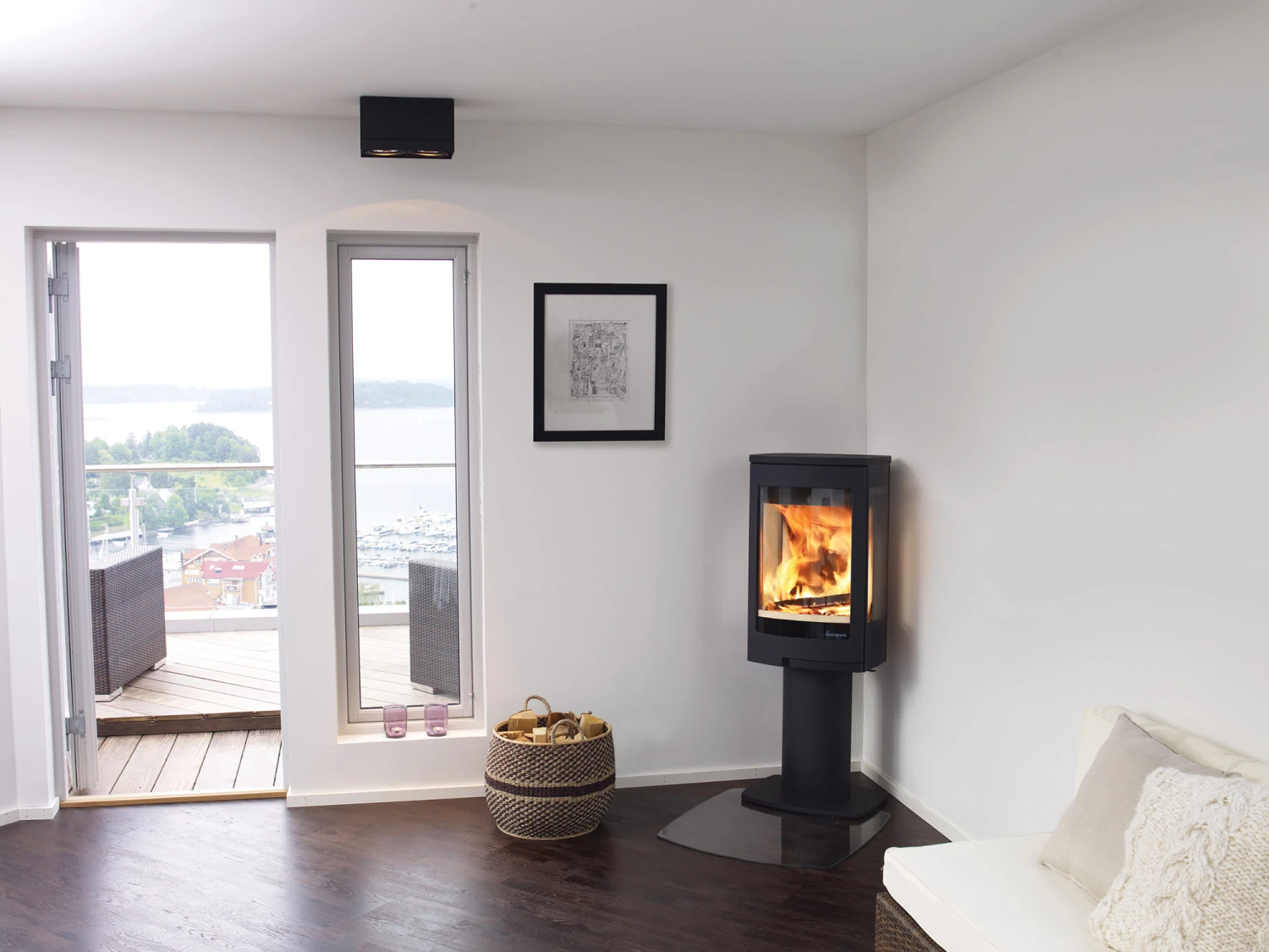 Kaminofen Nordpeis DUO 1 Schwarz, 5 KW 6 Kaminofen Nordpeis DUO 1 Schwarz, 5 KW – Bild 5