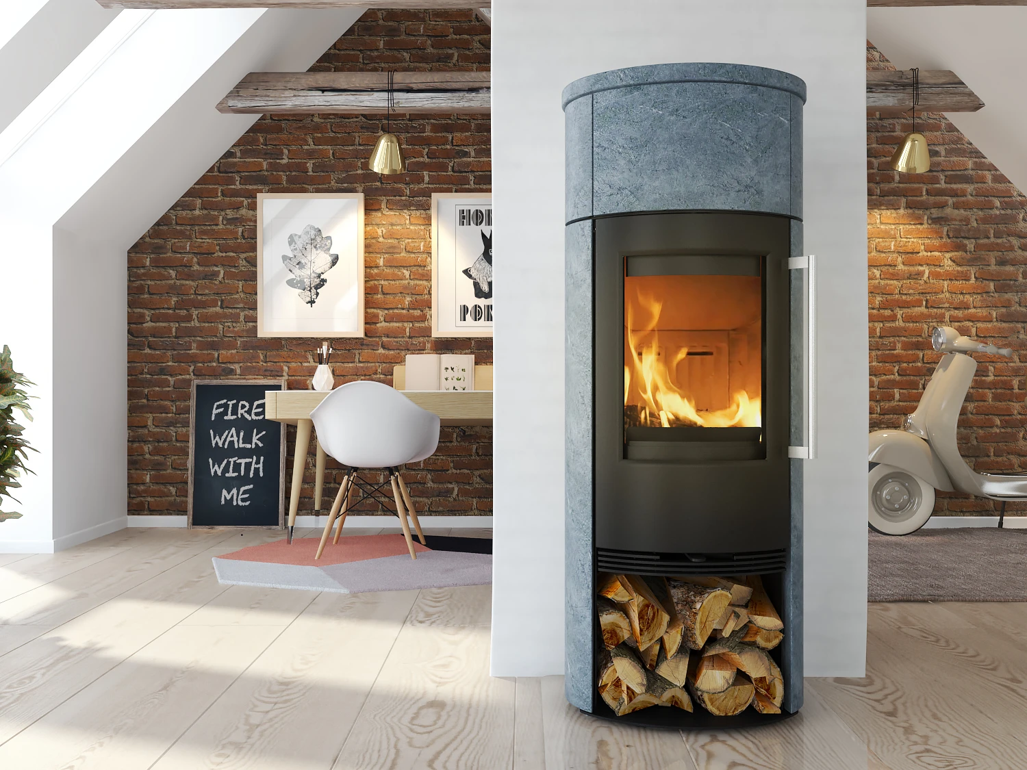 Kaminofen TermaTech TT21RS Heat Storage Speckstein, 5 KW 4 Kaminofen TermaTech TT21RS Heat Storage Speckstein, 5 KW – Bild 2