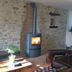 Kaminofen TermaTech TT22HS Black Schwarz Lackierter Stein, 7,5 KW -Brunner Verkäufe tt22hs envrf2mbepzj8c4l