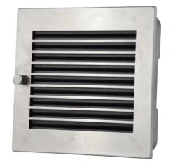 Warmluftgitter Edelstahlblende Geschliffen